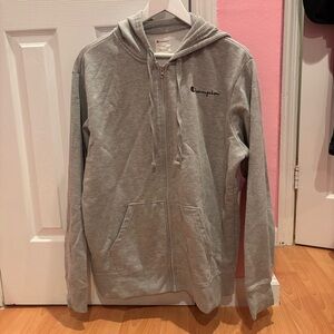 Champion Heather Gray Zip Up Hoodie